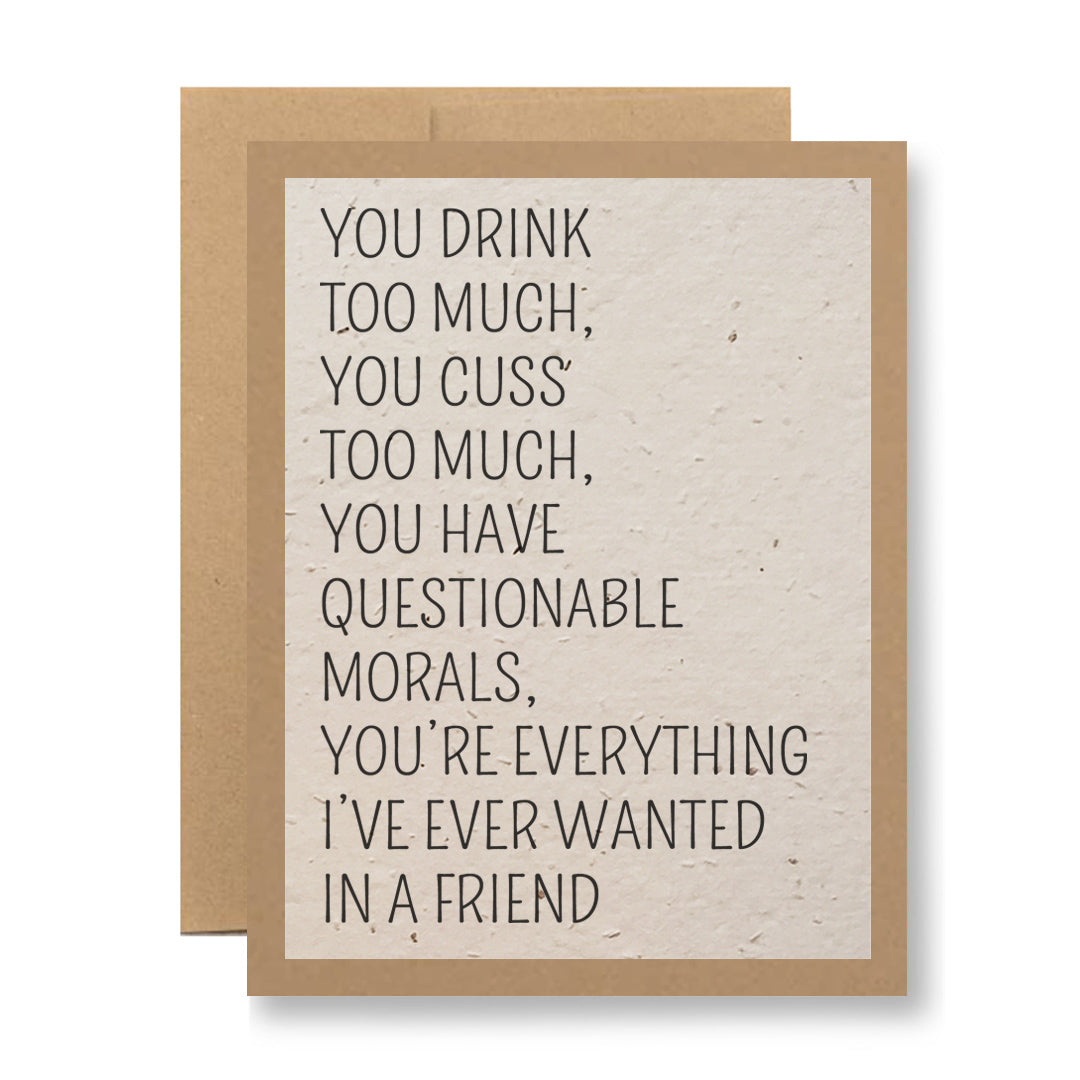 Plantable Greeting Card - ...you're everything I ever wanted...