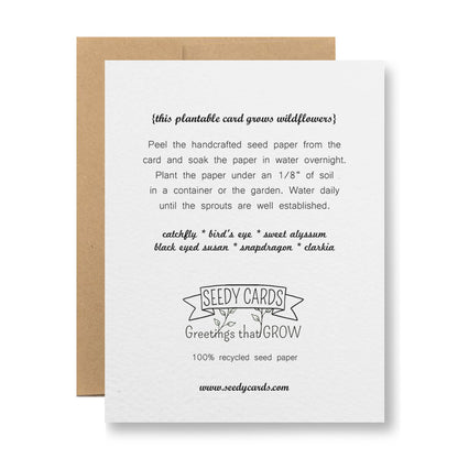 Plantable Greeting Card - Happy Anniversary