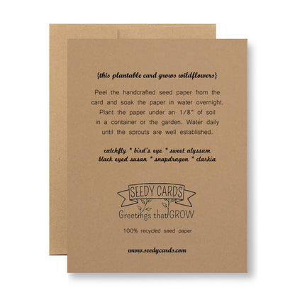 Plantable Greeting Card - Deck the halls and not your family...