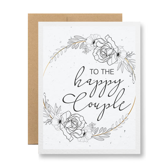 Plantable Greeting Card - To the happy couple