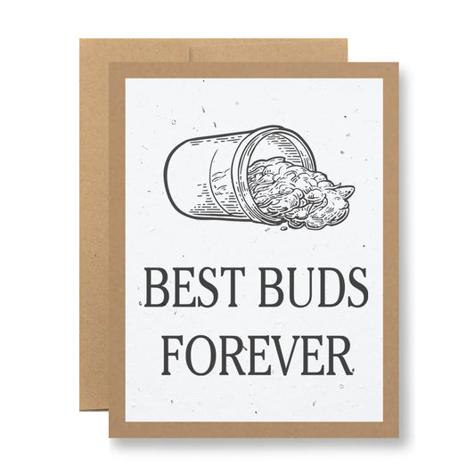 Plantable Greeting Card - Best buds forever