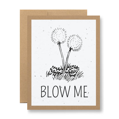 Plantable Greeting Card - Blow me