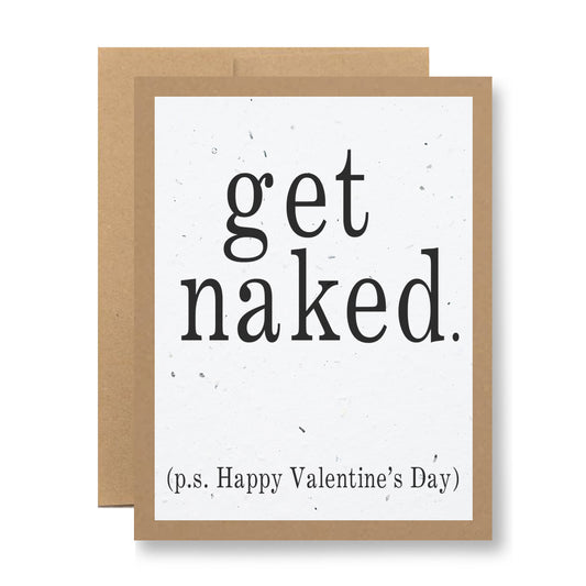 Plantable Greeting Card - Get naked...