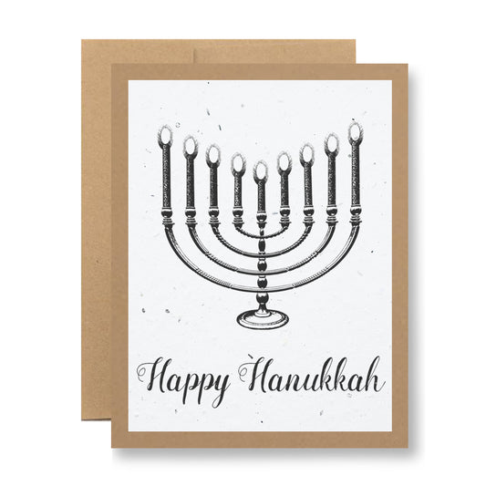 Plantable Greeting Card - Happy Hanukkah